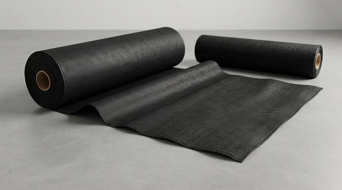 Heavy Duty Black Weed Control Mat Roll